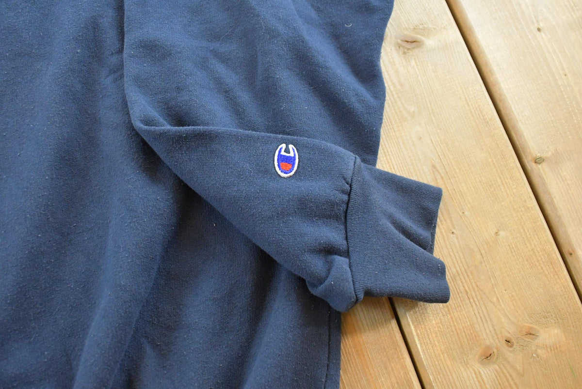 Vintage 1990s Champion Script Logo Crewneck Sweatshirt Men's 2XL from propervintagecanada