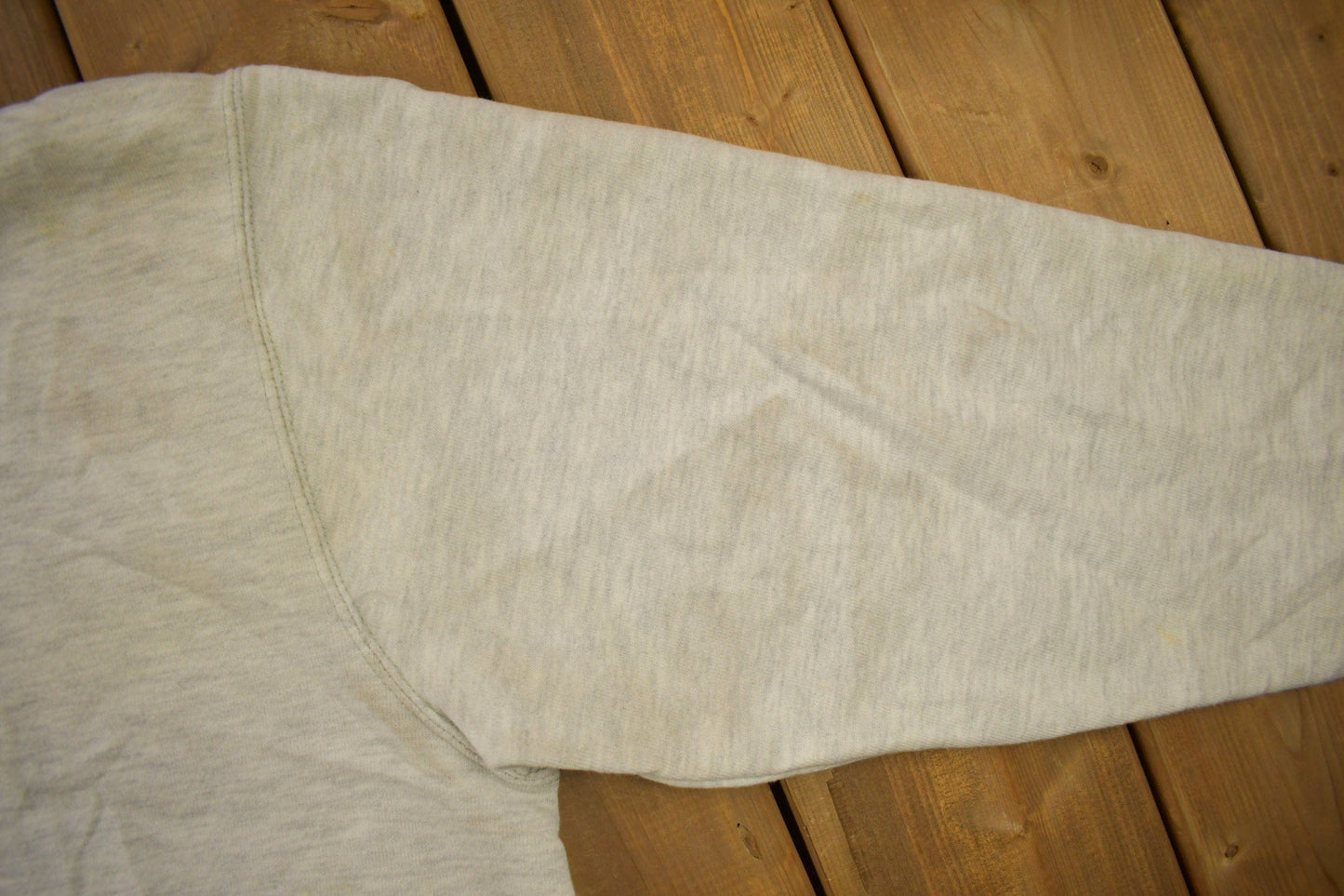 Vintage 1990s Champion Small Logo Grey Hoodie from propervintagecanada