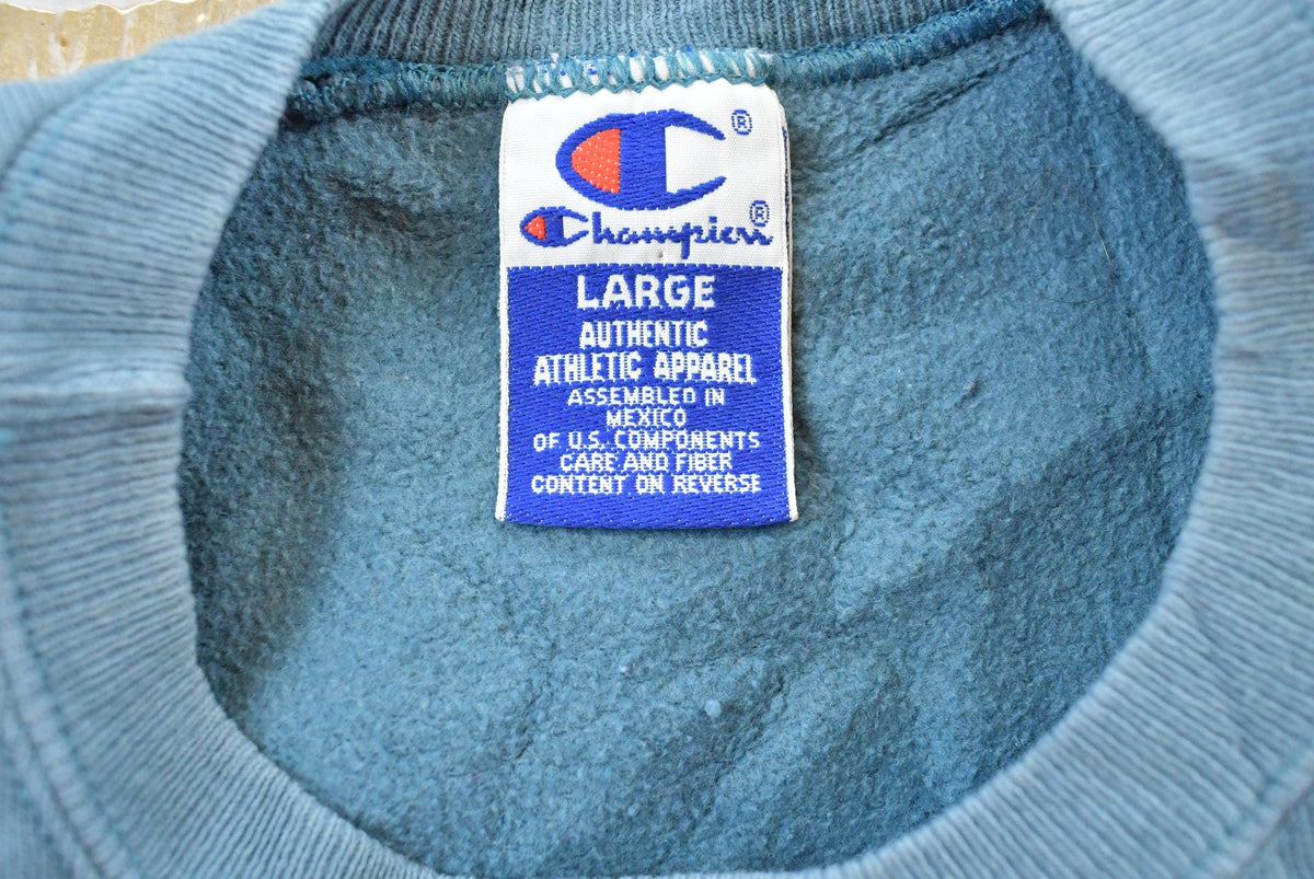 Vintage 1990s Champion Spellout Crewneck Sweatshirt Men's S Men's Large from propervintagecanada