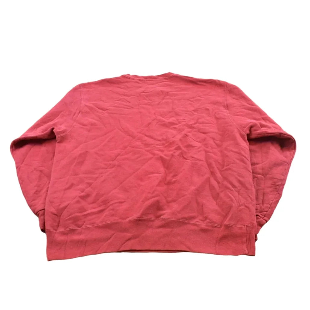 Vintage 1990s Champion Spellout Crewneck Sweatshirt Men's XL / 90s Streetwear / Blank Red Sweater / Athleisure / Street Style from propervintagecanada