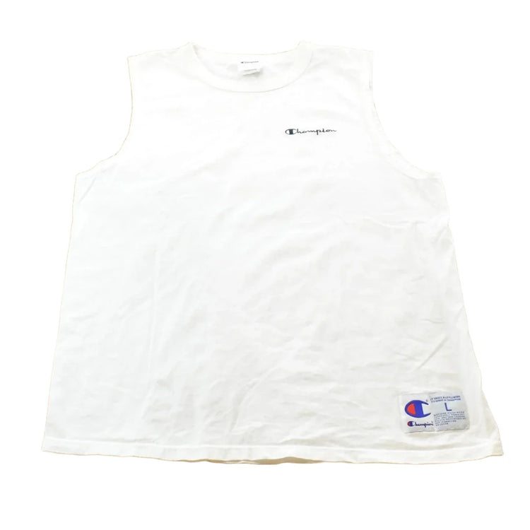 Vintage 1990s Champion Spellout Tank Top Men's L from propervintagecanada
