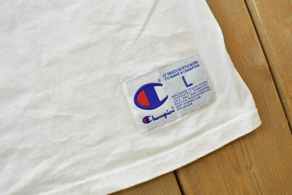 Vintage 1990s Champion Spellout Tank Top Men's L from propervintagecanada