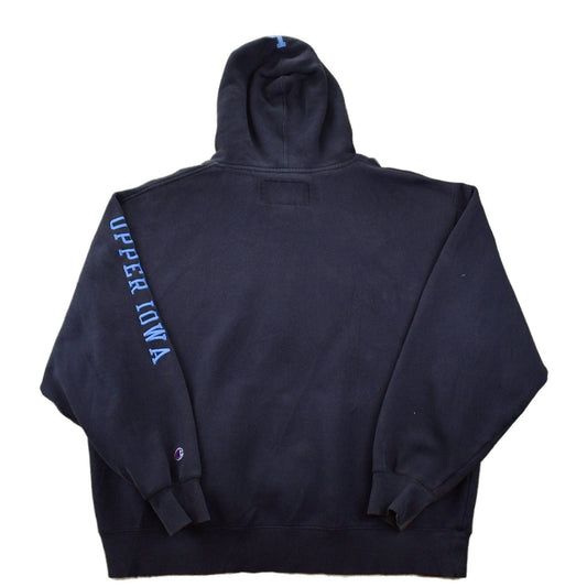 Vintage 1990s Champion Upper Iowa Peacocks Collegiate Hoodie Men's XL from propervintagecanada