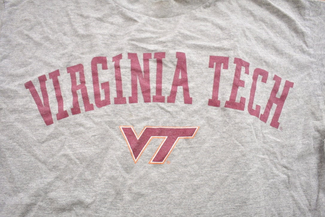 Vintage 1990s Champs Virginia Tech University Collegiate T-Shirt Men's Medium from propervintagecanada