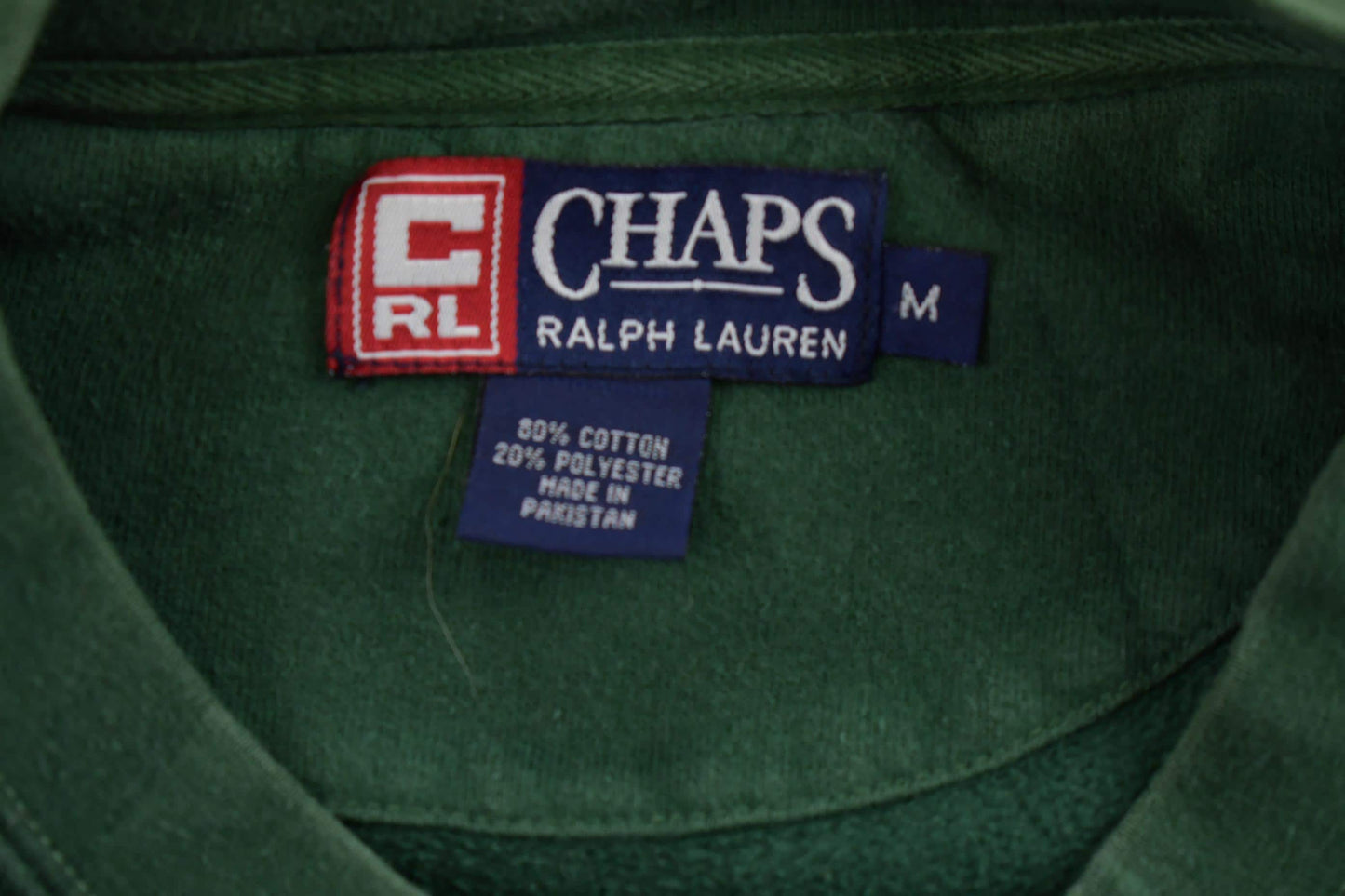 Vintage 1990s Champs x Ralph Lauren Pine Green Crewneck Sweatshirt Men's M from propervintagecanada