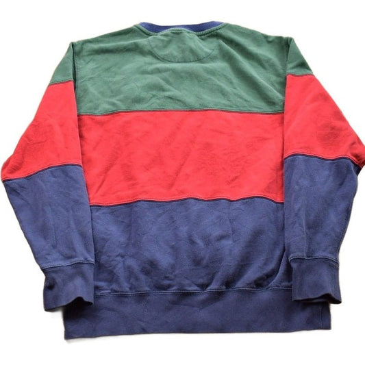 Vintage 1990s Chaps Color Block Crewneck Sweatshirt from propervintagecanada