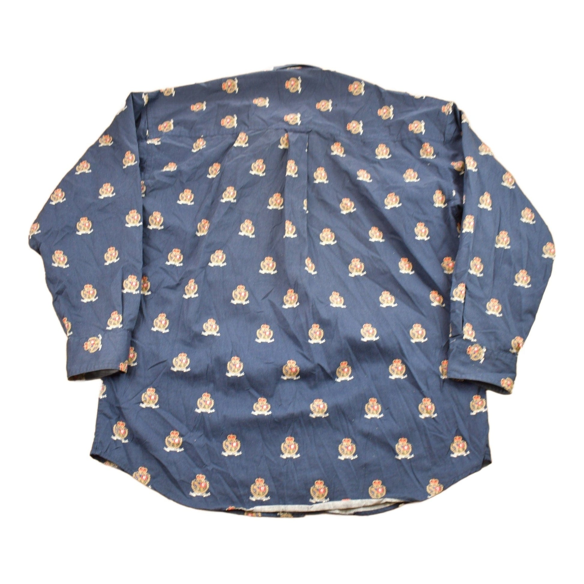 Vintage 1990s Chaps Ralph Lauren All Over Print Button Up Shirt Men's XL from propervintagecanada