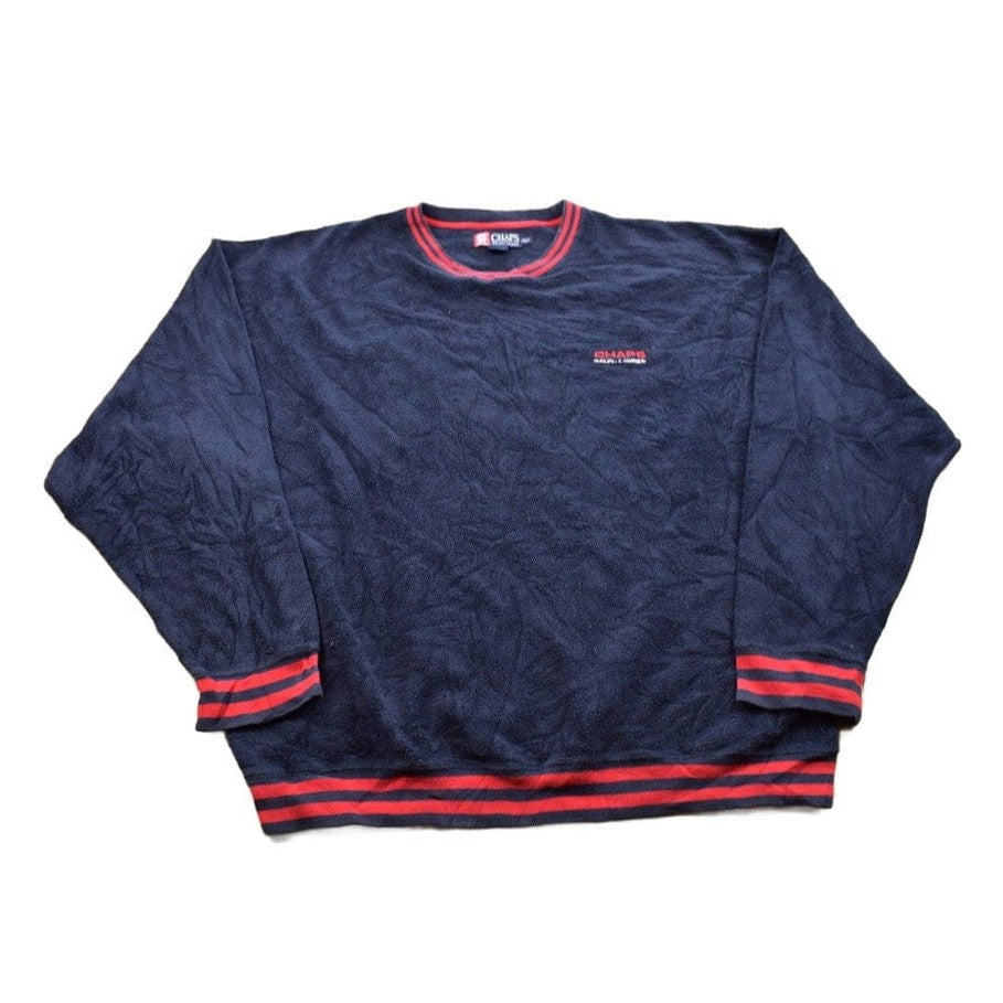 Vintage 1990s Chaps Ralph Lauren Blank Crewneck Sweatshirt Men's 2XL from propervintagecanada