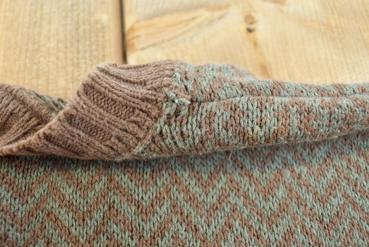 Vintage 1990s Chaps Ralph Lauren Boy Scout Tag Striped Knit Sweater Men's L from propervintagecanada