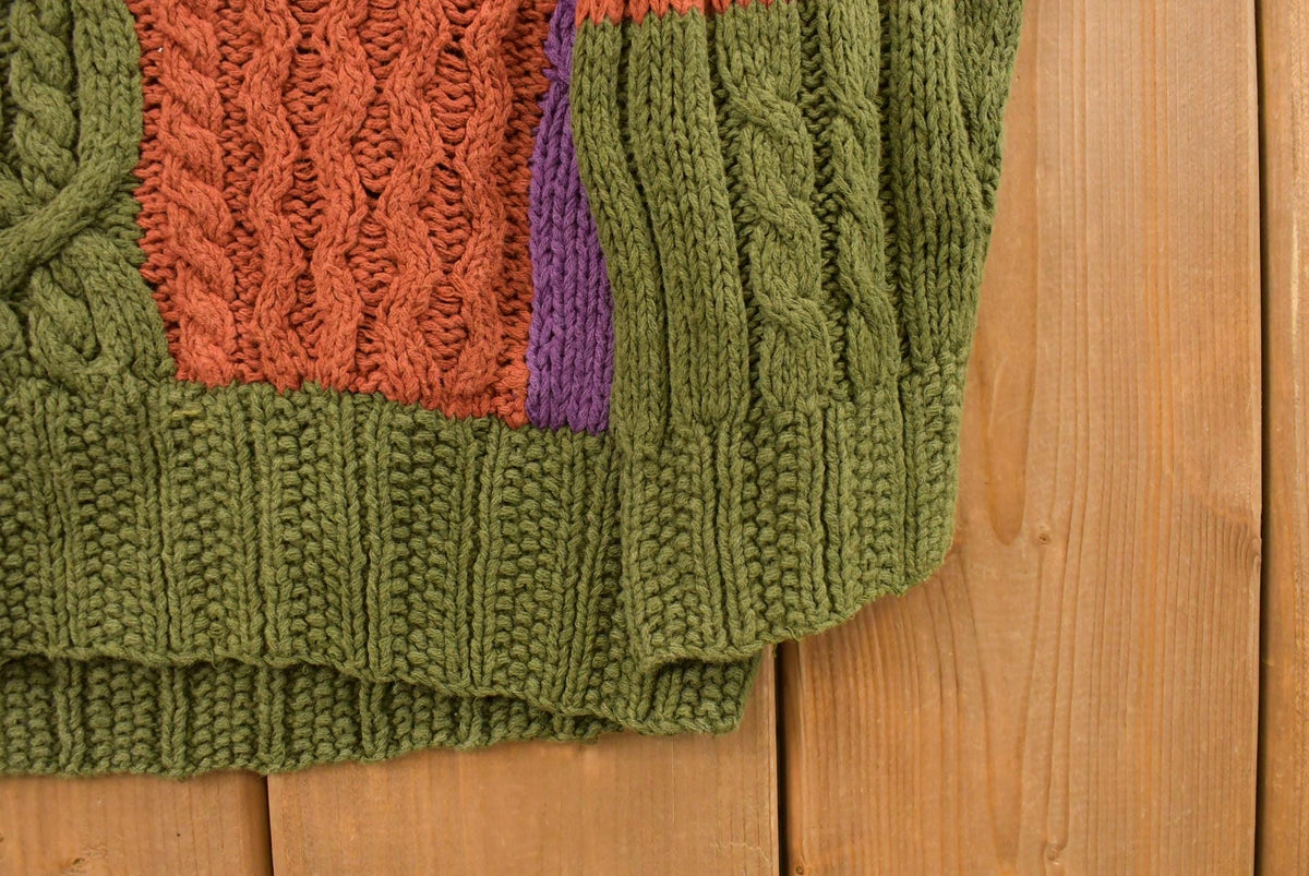 Vintage 1990s Chaps Ralph Lauren Cable Knit Crewneck Sweater Men's M from propervintagecanada