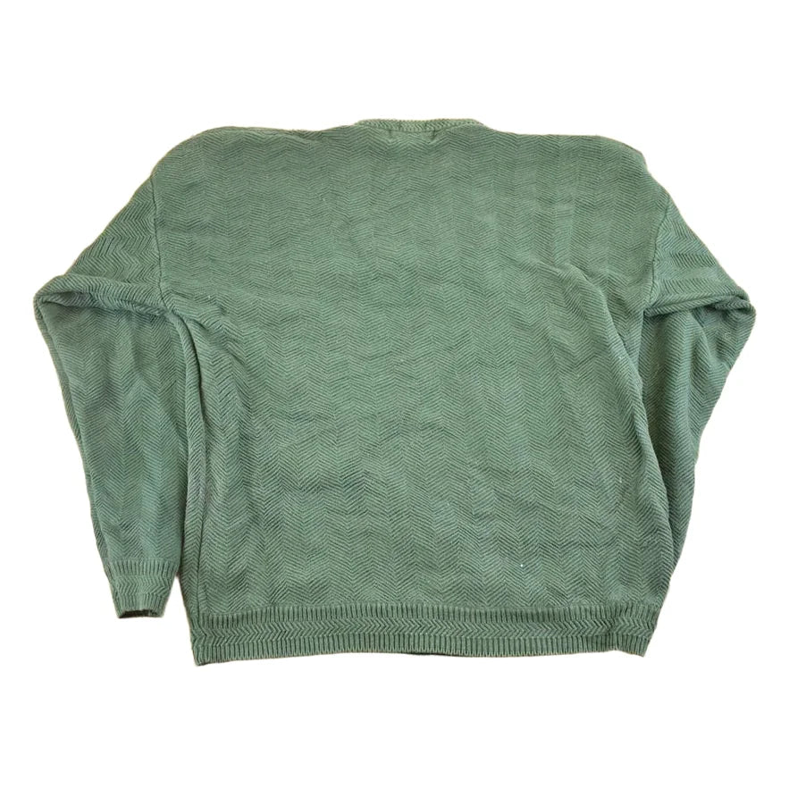 Vintage 1990s Chaps Ralph Lauren Chunky Knit Crewneck Sweater Men's L from propervintagecanada
