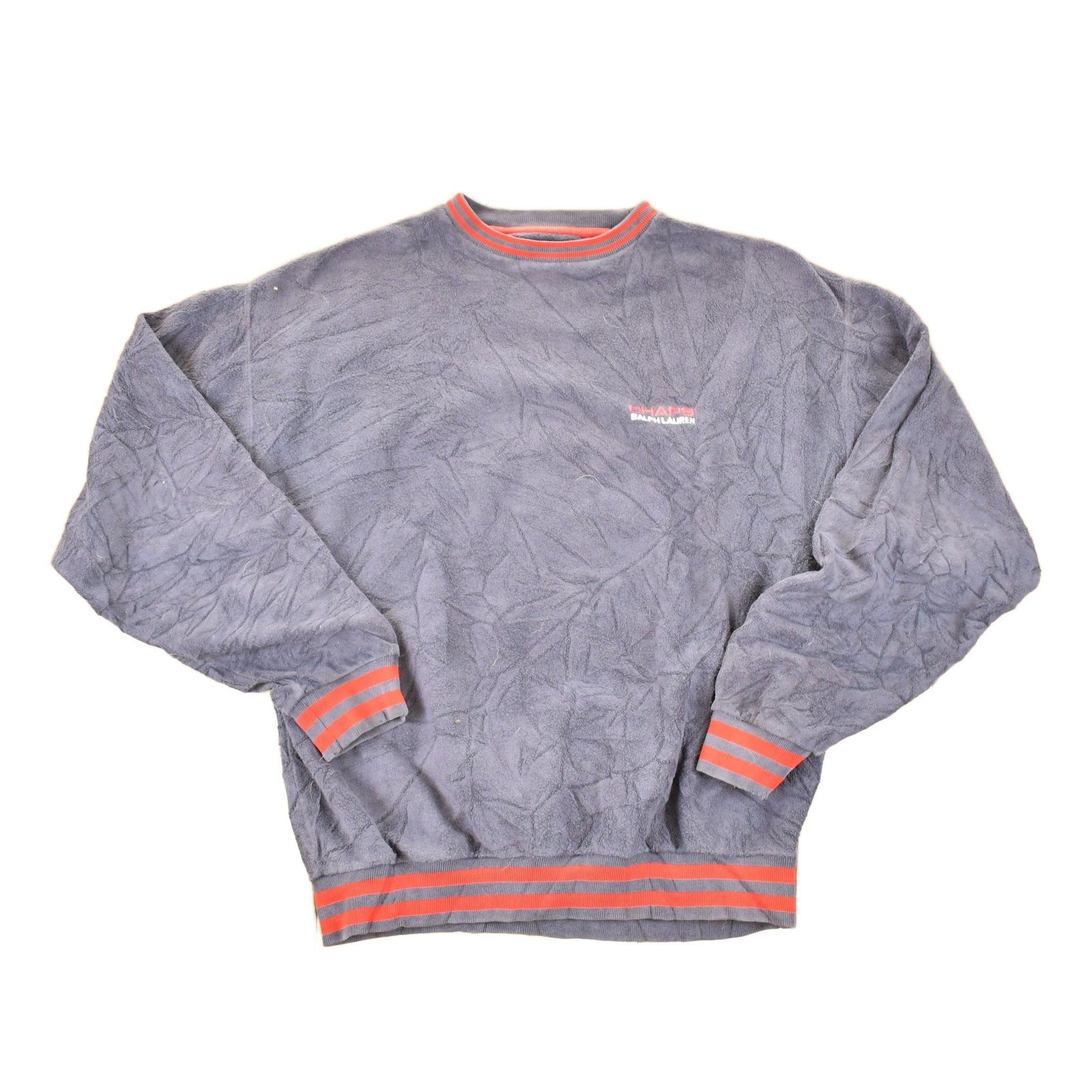 Vintage 1990s Chaps Ralph Lauren Fleece Outdoorsman Crewneck Sweater Men's L from propervintagecanada