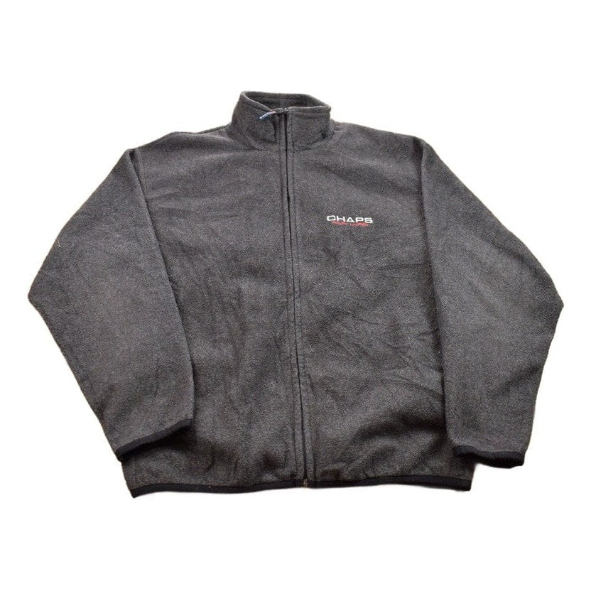 Vintage 1990s Chaps Ralph Lauren Fleece Zip Up Sweater Men's Large from propervintagecanada
