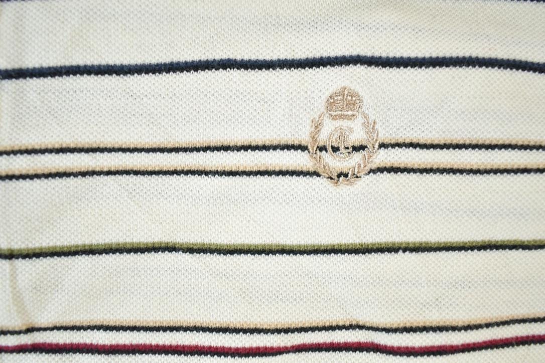 Vintage 1990s Chaps Ralph Lauren Knit Abstract Pattern Quarter Button Sweater Men's XL from propervintagecanada