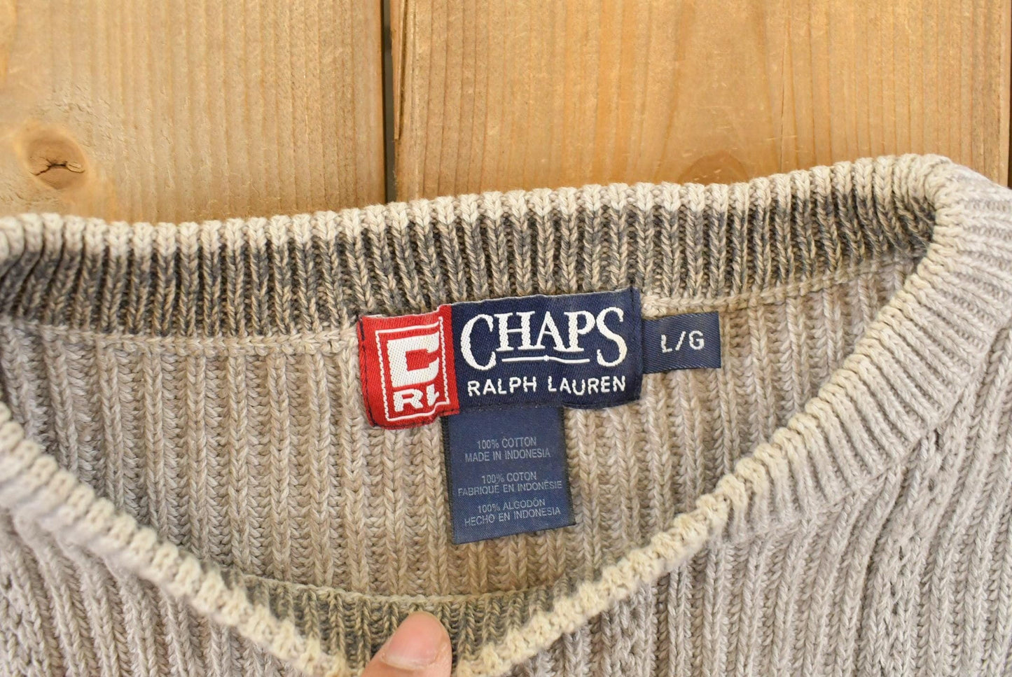 Vintage 1990s Chaps Ralph Lauren Knit Sweater Men's Large from propervintagecanada