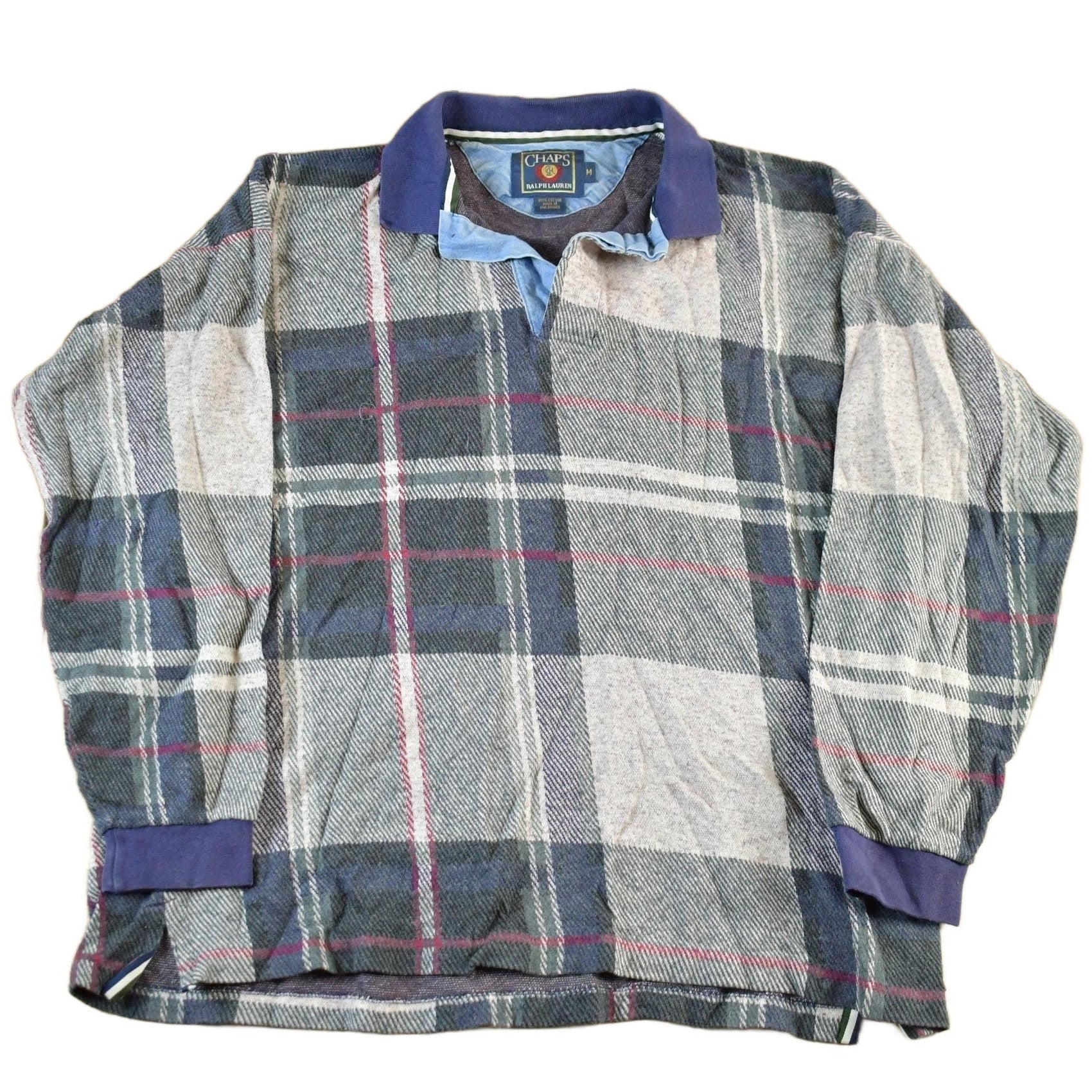 Vintage 1990s Chaps Ralph Lauren Long Sleeve Polo Sweatshirt Men's Medium Men's Large from propervintagecanada