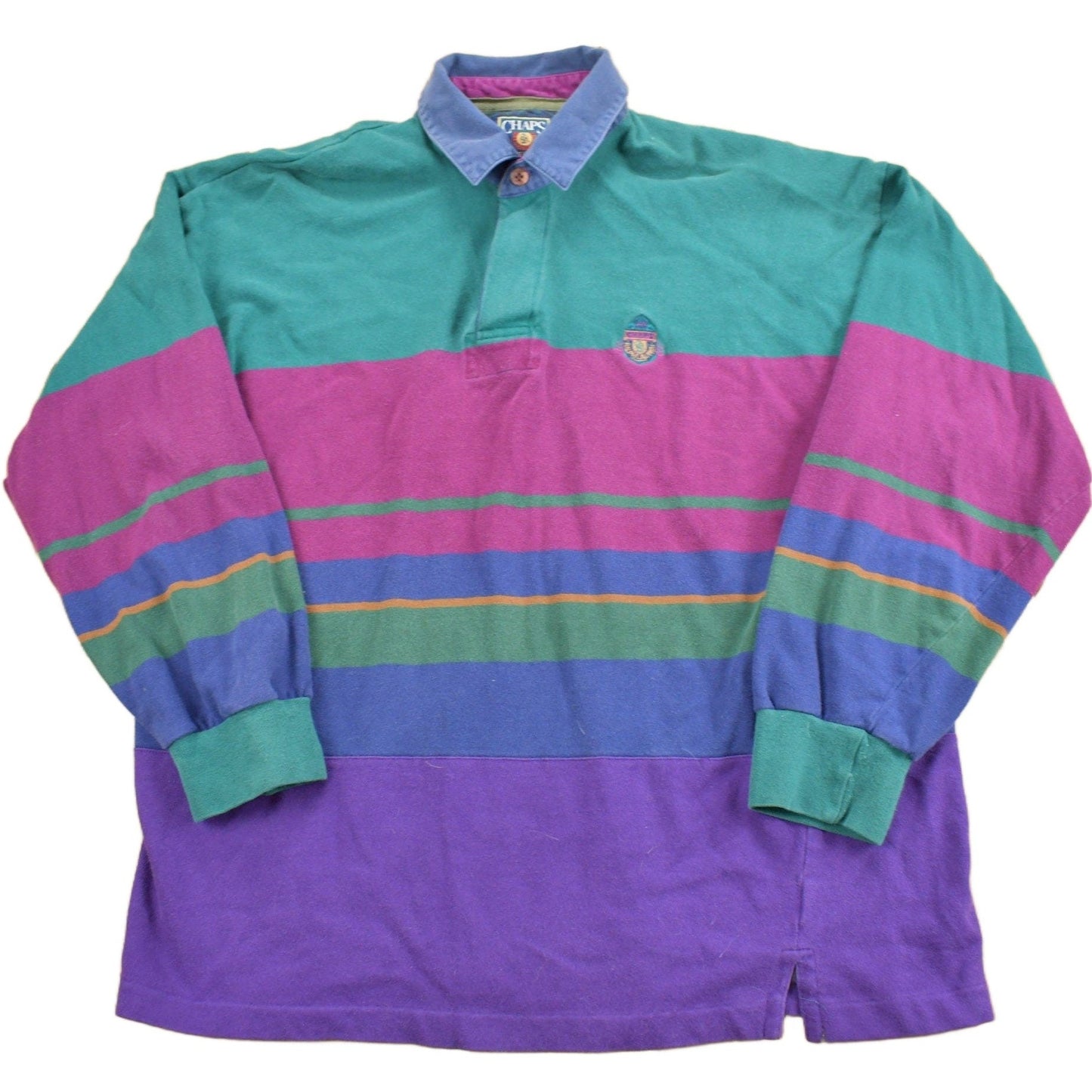 Vintage 1990s Chaps Ralph Lauren Long Sleeve Polo Sweatshirt / Rugby / Athleisure / Streetwear / Ralph Lauren / Casual Wear / 90s from propervintagecanada