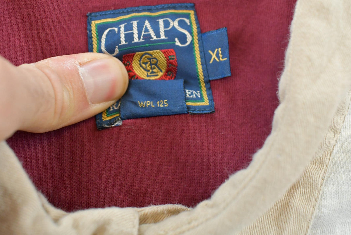 Vintage 1990s Chaps Ralph Lauren Long Sleeve Rugby Polo Shirt Men's Men's XL from propervintagecanada