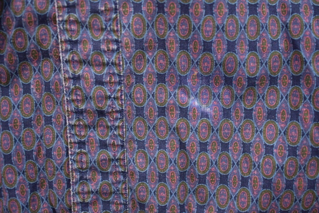 Vintage 1990s Chaps Ralph Lauren Patterned Button Up Shirt Men's 2XL from propervintagecanada