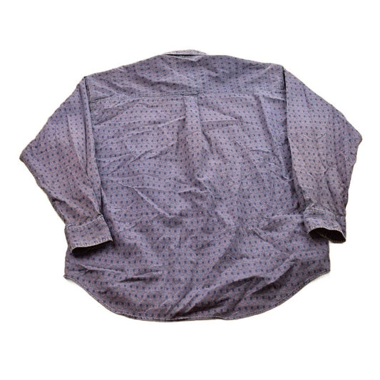 Vintage 1990s Chaps Ralph Lauren Patterned Button Up Shirt Men's 2XL from propervintagecanada