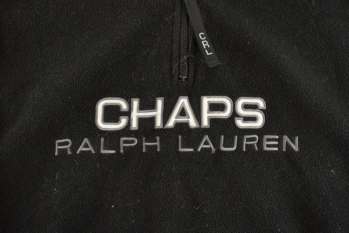 Vintage 1990s Chaps Ralph Lauren Quarter Zip Fleece Sweater Men's S from propervintagecanada