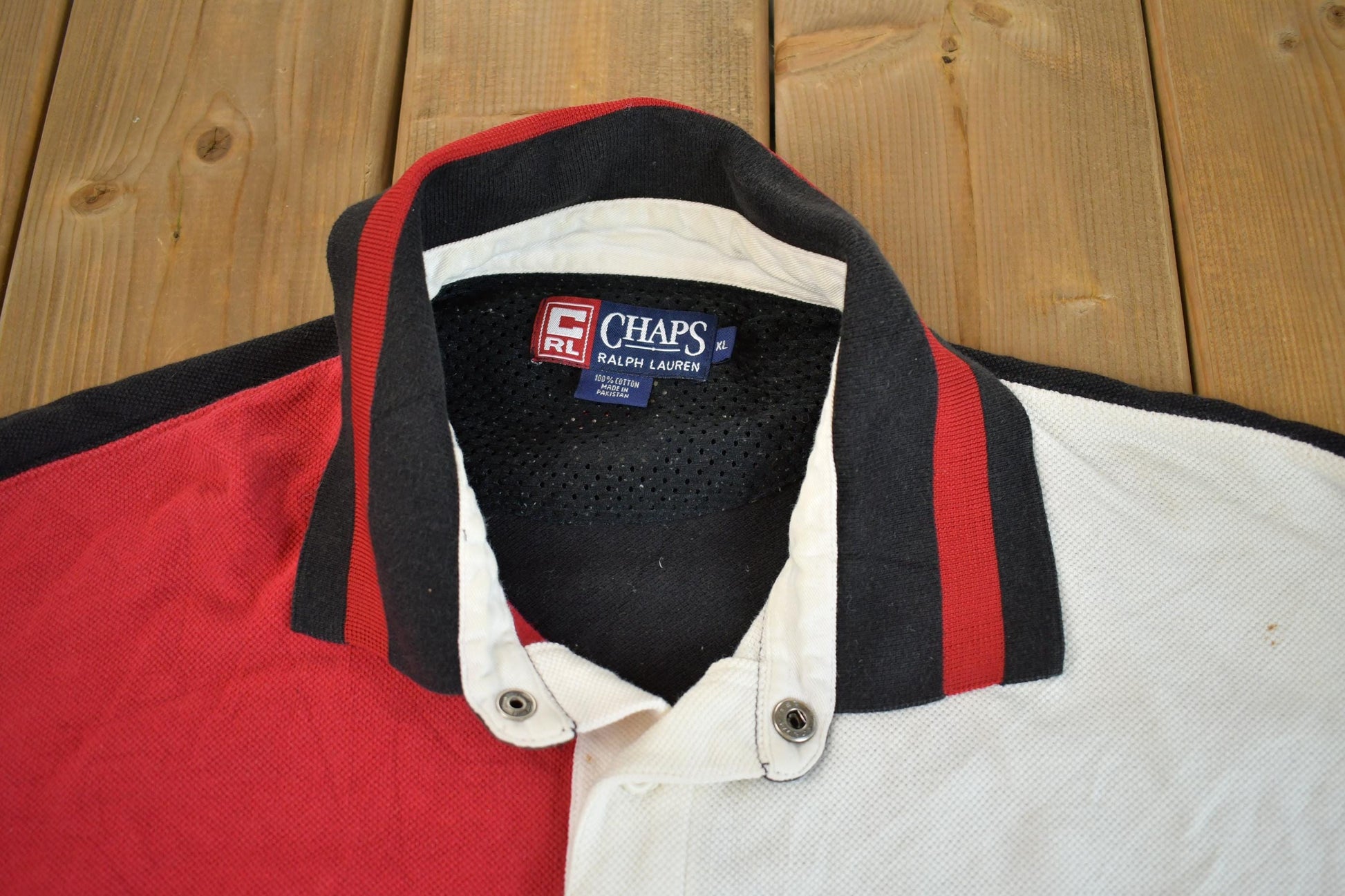 Vintage 1990s Chaps Ralph Lauren Rugby Sweater Men's XL from propervintagecanada