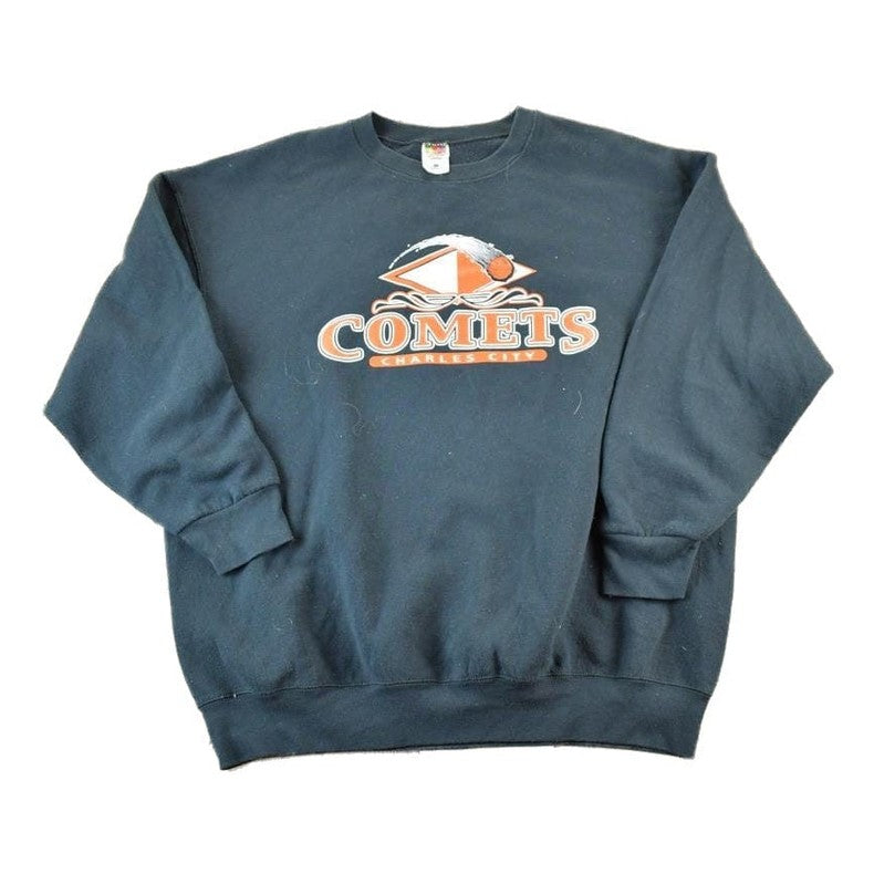 Vintage 1990s Charles City Comets Souvenir Crewneck Sweatshirt Made In USA Men's 2XL from propervintagecanada