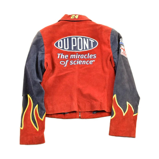 Vintage 1990s Chase Authentics Suede Dupont Nascar Racing Jacket from propervintagecanada