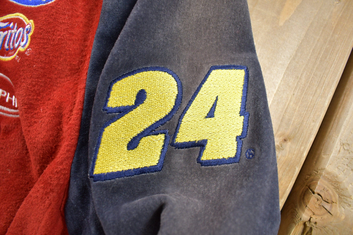 Vintage 1990s Chase Authentics Suede Dupont Nascar Racing Jacket from propervintagecanada