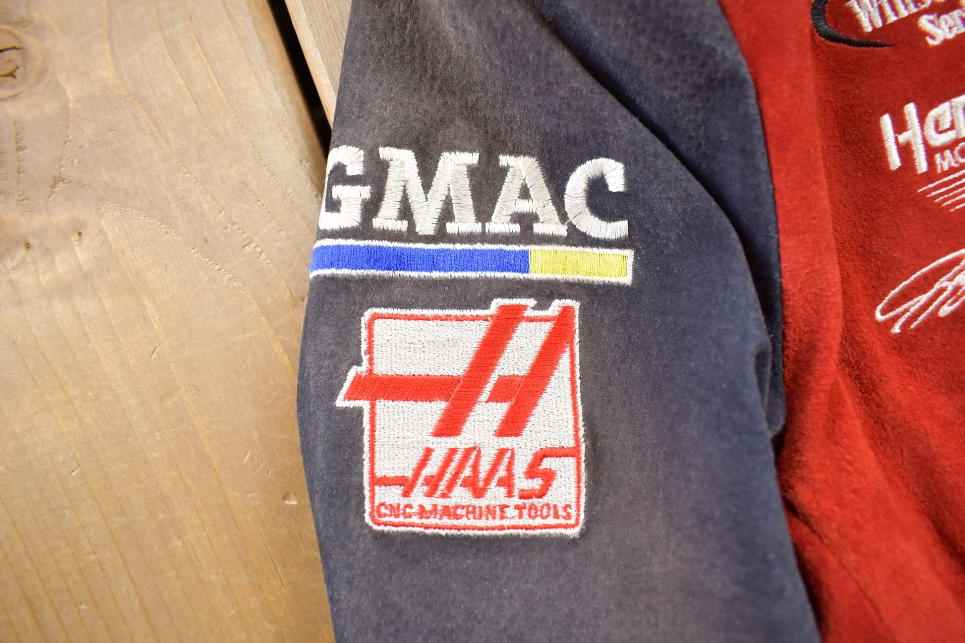 Vintage 1990s Chase Authentics Suede Dupont Nascar Racing Jacket from propervintagecanada