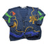 Vintage 1990s Chaus Abstract Knitted Cardigan Sweater Men&