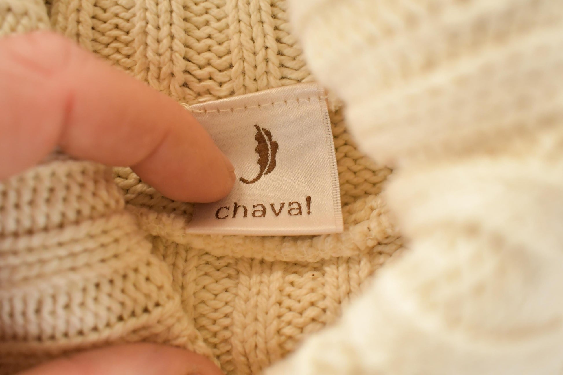 Vintage 1990s Chava Knit Turtleneck Sweater Men's L from propervintagecanada