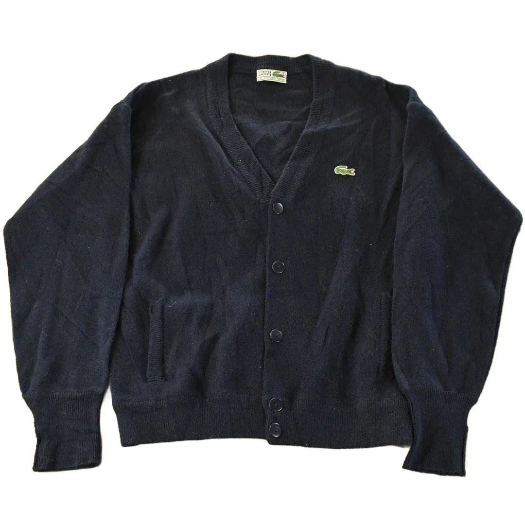 Vintage 1990s Chemise Lacoste Knit Cardigan Sweater Men's Small from propervintagecanada