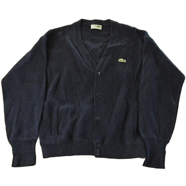 Vintage 1990s Chemise Lacoste Knit Cardigan Sweater Men's Small from propervintagecanada