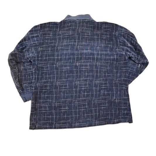 Vintage 1990s Chereskin Abstract Quarter Button Shirt Men's XL from propervintagecanada