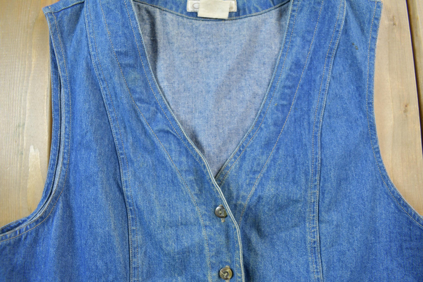 Vintage 1990s Cherokee Jean Button Up Vest Women's S from propervintagecanada