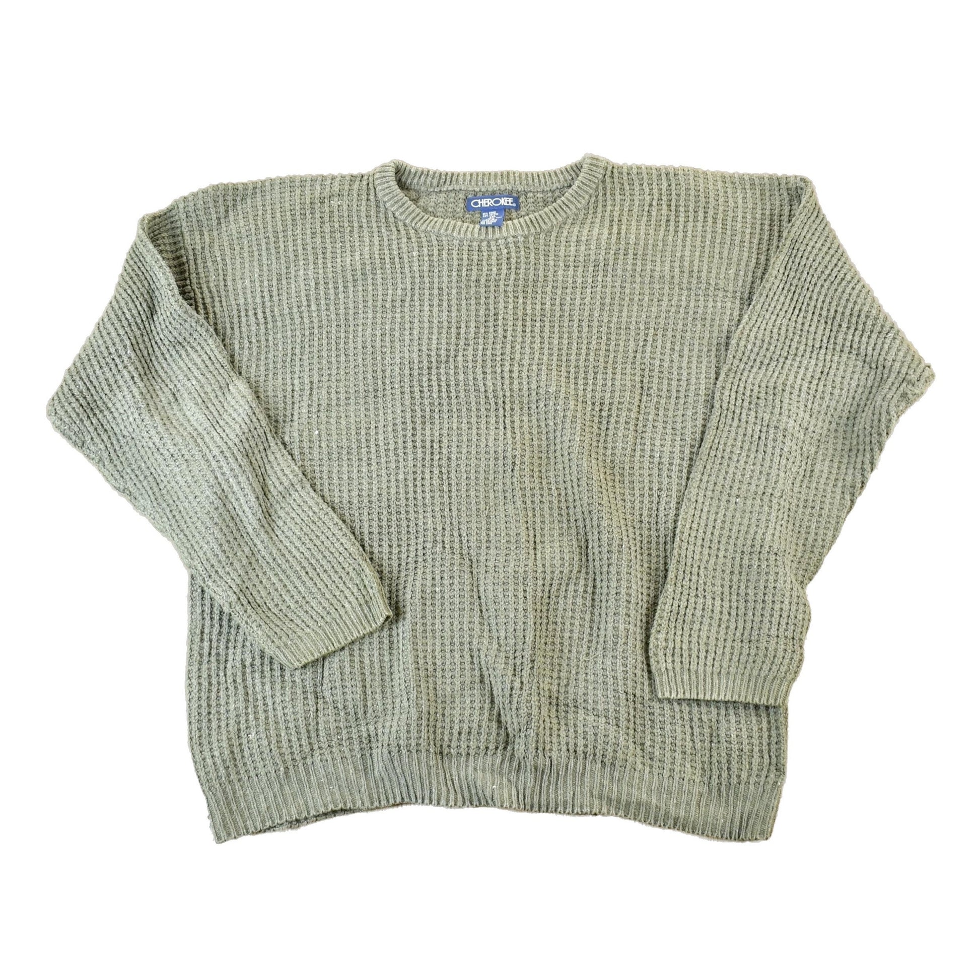 Vintage 1990s Cherokee Knit Abstract Pattern Crewneck Sweater Made InMen's 2XL from propervintagecanada