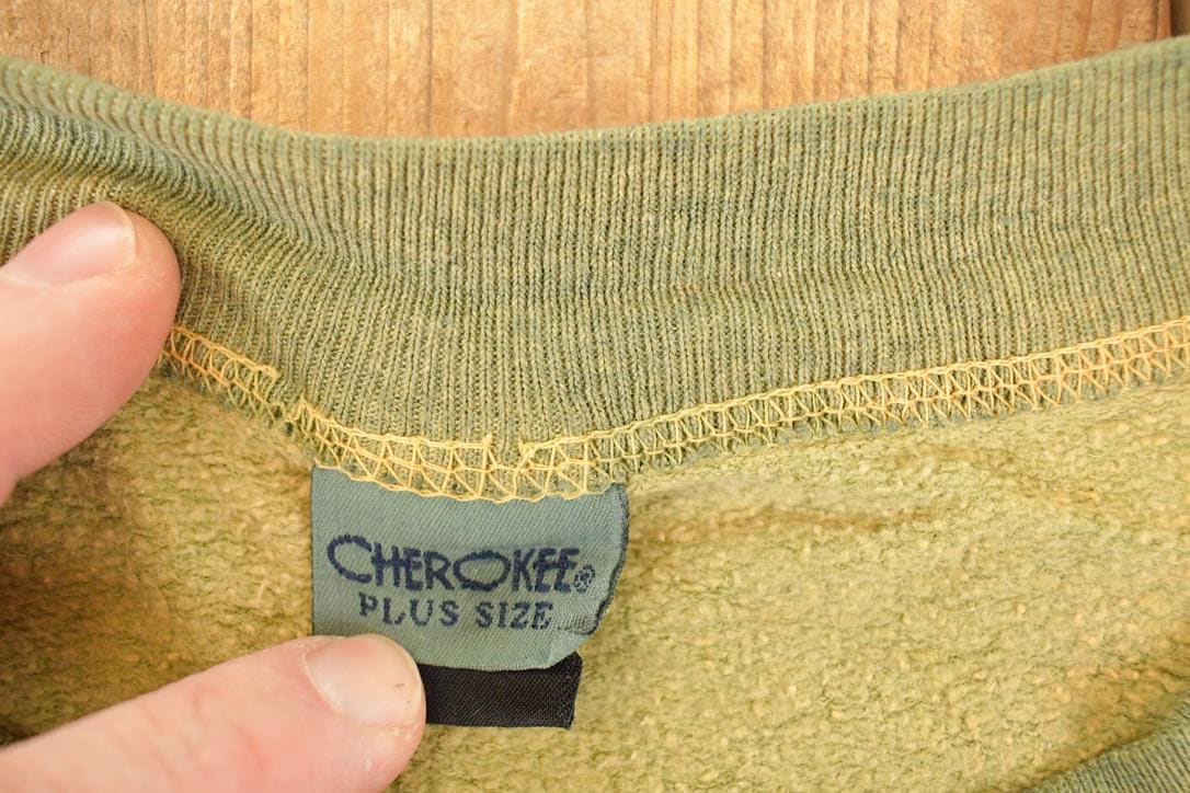 Vintage 1990s Cherokee Plus Size Farm Theme Graphic Print Crewneck Sweatshirt Womens XXXL from propervintagecanada