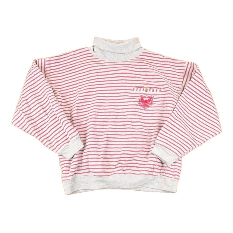 Vintage 1990s Cherokee Striped Graphic Print Turtleneck Sweatshirt Mens M from propervintagecanada