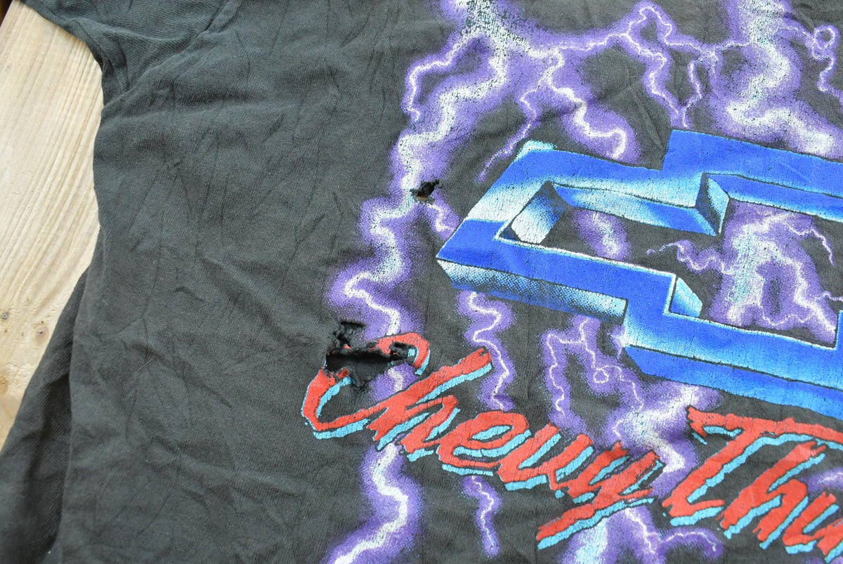 Vintage 1990s Chevrolet Chevy Thunder Lightning Graphic T-Shirt Mens XL from propervintagecanada