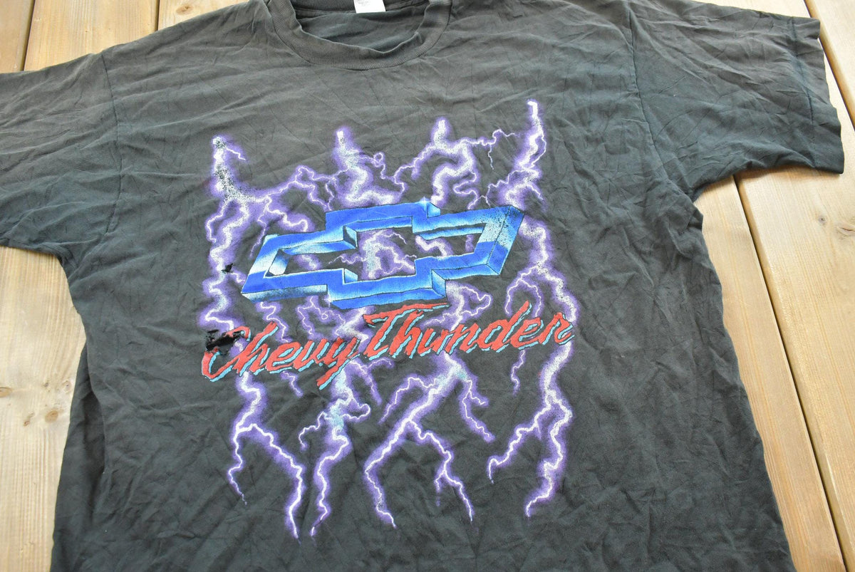 Vintage 1990s Chevrolet Chevy Thunder Lightning Graphic T-Shirt Mens XL from propervintagecanada