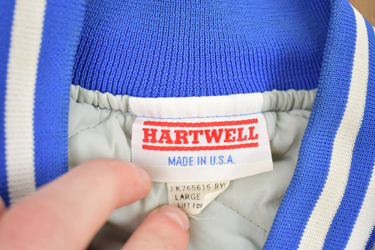 Vintage 1990s Chevrolet Hartwell Satin Wool Bomber Jacket Men's Large from propervintagecanada