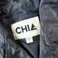 Vintage 1990s Chia Black Fringe Leather Jacket Women's XS from propervintagecanada