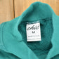 Vintage 1990s Chic Blank Mock Neck Sweatshirt Women's M from propervintagecanada