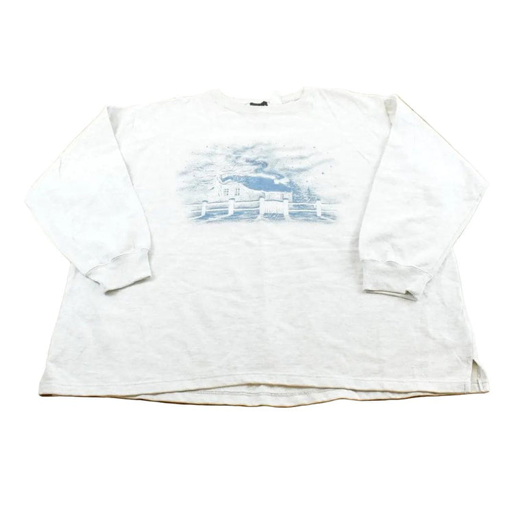 Vintage 1990s Chic Farm House Crewneck Sweatshirt Men's 3XL from propervintagecanada