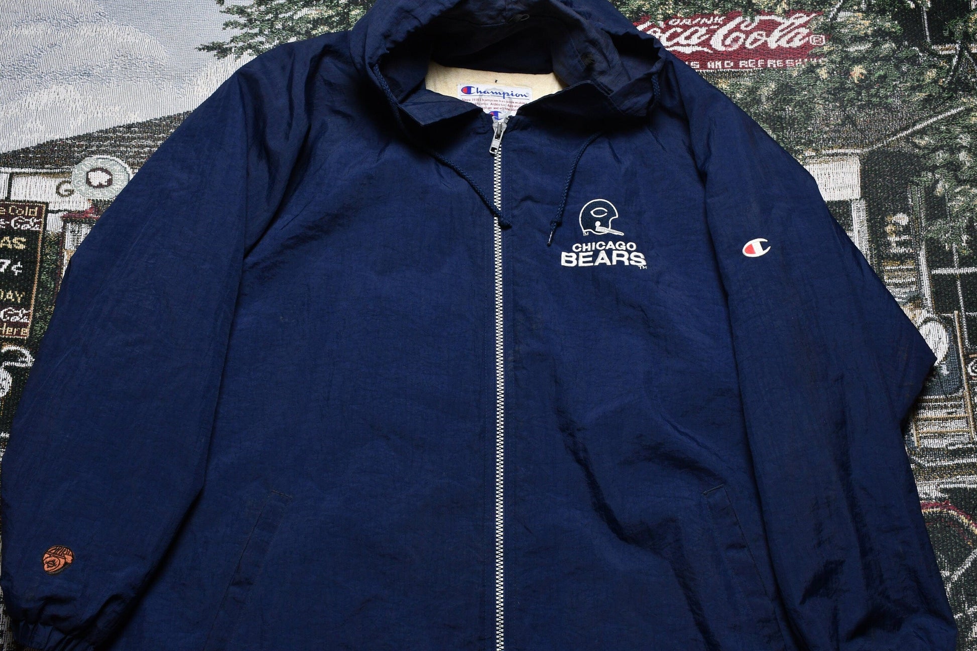 Vintage 1990s Chicago Bears Champion Full Zip Jacket Men's XL