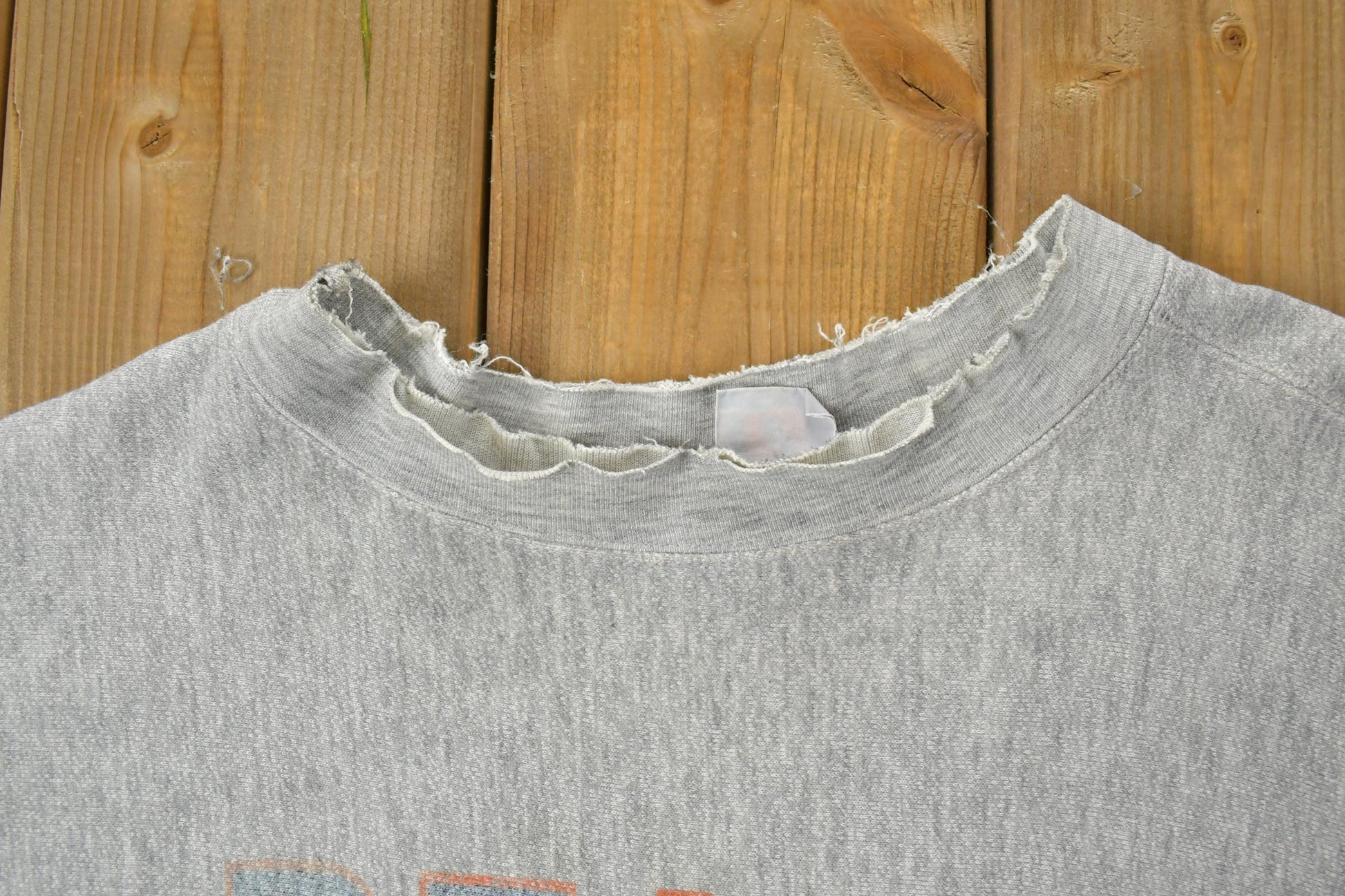 Vintage 1990s Chicago Bears Distressed Logo 7 Reverse Grain University Collegiate Crewneck Men's Large from propervintagecanada