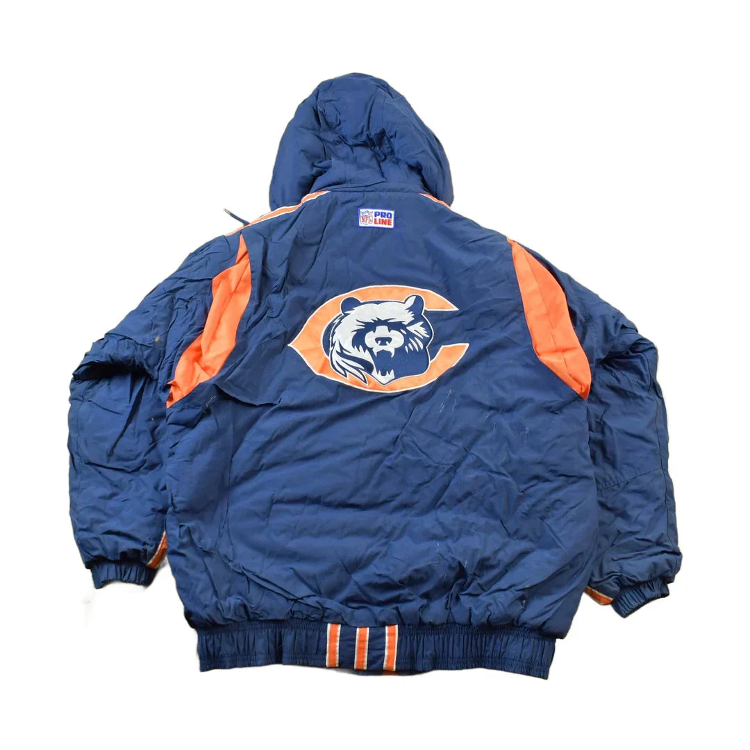 Vintage 1990s Chicago Bears NFL Pro Line Starter Jacket Men's Large from propervintagecanada