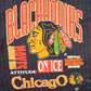 Vintage 1990s Chicago Blackhawks NHL All Over Print Graphic T-Shirt Men's Large from propervintagecanada