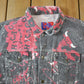 Vintage 1990s Chicago Bulls All Over Print NBA Basketball Boxy Fit Jean Jacket from propervintagecanada